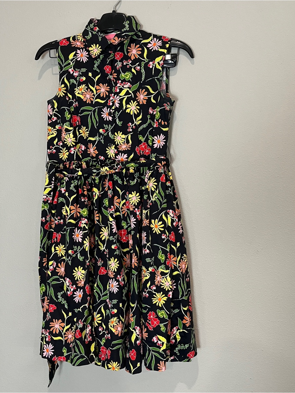 Kate spade floral garden party dress w/ pockets fit and flare womens XXS